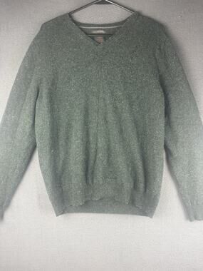 Monte Rosso Men's 100% Italian Cashmere Green Sweater Size Large